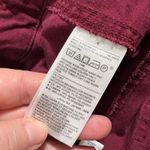 Old Navy  Womens Chino Pants Slim Ankle Length Raw Hem Cotton Blend Red Size 4 Photo 8