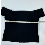 Deletta Large Off Shoulder Flounce Sleeve Top Back Zipper Fitted Blouse Elegant Photo 6