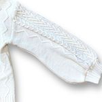 SheIn Sweater Retro Oatmeal Cropped Cable Turtleneck Neutral Knit Pullover Photo 7