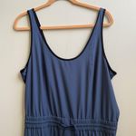 Athleta Unbound Blue Cargo pants joggers Jumpsuit Size Large Photo 4