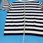 L.L. Bean Women's Cotton/Cashmere Sweater Crewneck Stripe Blue & White Size XL Photo 8