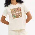 Coach NWT Signature Square T Shirt With Sticker Patches size S Photo 1