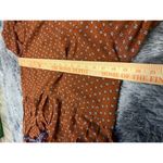 Dillards A Loves A‎ Pleated Print Dress Long Sleeve Burnt Orange Size Large Photo 5