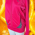 Puma Women's Red Full Zip Activewear Sports Track Jacket Size M Photo 0