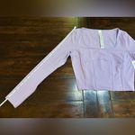 Lululemon NWT  Waist-Seamed Nulu Long-Sleeve Shirt - Lilac Ether - 6 Photo 11