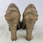 Betsey Johnson BETSY JOHNSON | Tan Lace Heels Photo 4