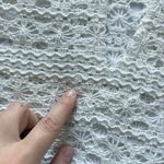 Dylan White Crochet Tank Top Womens Small Open Knit Sleeveless Festival Hippie Boho Photo 3