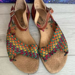 Calza Hortegas Mexican Huarache Sandals Handwoven Aztec Southwestern Leather 7 Photo 0