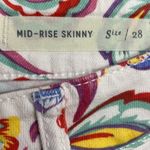 Pilcro and the Letterpress Anthro  Floral Mid Rise Jeans Photo 4