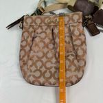 Coach Crossbody Purse Medium Signature C Rose Gold Metallic Chain Strap Y2K Photo 3