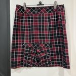 New York Clothing Co Plaid Skirt Size 8 Academia Preppy Red Photo 1