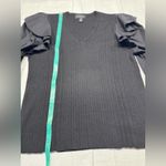 H by Halston  Elegant Black Long Sleeve Top Photo 5