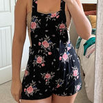 Divided  H&M floral overalls Photo 0