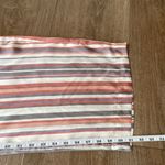 Soulmates satin striped pants elastic waist belted pink grey women’s size M Photo 8