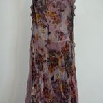 Vintage Silk Butterfly Fairy Princess Floral Top/Mini Dress Purple Size M Photo 1