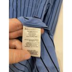 Equipment Windsor Shirt Womens Small Blue Striped Silk Long Sleeve Blouse Top Photo 4