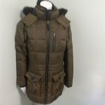 Eddie Bauer  Lodge Down  Coat Parka Warm Fur Hooded Zip Up Large Tall Photo 1