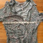 Free People  Moss Green Floral MIDI Dress Size Small Photo 2