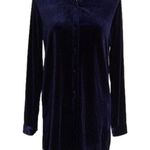 superdown  Velvet Mini Shirt Dress Photo 0