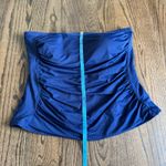 Lands End Womens Solid Navy Blue Strapless Tankini Swim Suit Top Plus Size 16W Photo 4