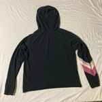 Wildfox Sweat Halo Black Hoodie Pullover with Pink Stripes Photo 6