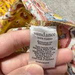 Sundance  Women’s Button Down Shirt Longsleeve Floral Joy Boho Artsy in Yellow M Photo 10