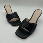 Journee Collection Heels Womens 9 Black Genuine Leather Juliette Sandals NEW Photo 0