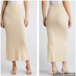 Sophie Rue Rue Sophie Elaine Rib Knit‎ Sweater Maxi Skirt Creme Pearl L Photo 1