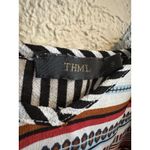 THML  Womens Babydoll Tank‎ Small Black White Striped Swing Cami Comfort Leisure Photo 2