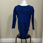 Kohls NWT Kohl’s Blue Animal Print Sweater Photo 1