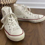 Converse  Chuck Taylor All Star Winter Sweater Knit Hi Top Sneaker Ivory 8 Photo 0