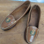 Ralph Lauren Vintage Polo Maine Bench Made Leather Flats 8.5 Photo 0