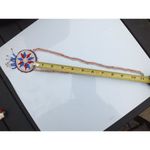 Seed Bead Colorful Necklace, 22" Length, Large BOHO Southwest Style Jewelry Red Photo 2