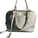 Brahmin MELBOURNE Elegant Cream Crocodile-Embossed Handbag Photo 1