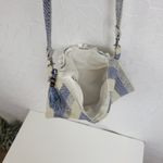 Womens Bag‎ One Size Blue Woven Striped Bohemian Style Crossbody Photo 1