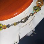Vintage Earth Tone Faceted Crystals Necklace Orange Photo 7