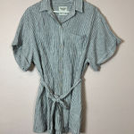 Abercrombie & Fitch Striped Belted Shirt Dress, Size Petitie Large Photo 0