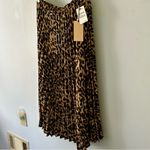 Halogen NWT  Pleated Cougar Print Skirt XL Photo 6