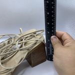 Raye NWOB  Womens Voyage Heel Suede Square Toe Wrap Up Ankle Tie Size 7 E9 Photo 3