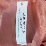 Venus Metallic Pink Long Sleeve Skirt Romper with Cut Out NWT Size Large Photo 7