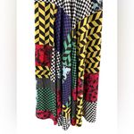 Eshakti  Black and Multicolor Patchwork Midi Dress Photo 3