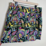 B SKINZ Athletic Dark Floral Pull On Golf Tennis Pickleball Skort Whimsigoth XXL Photo 0