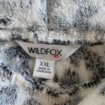 Wildfox Leopard Print Cozy Jogger Lounge Pants in Grey & White Photo 2