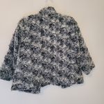Chico's Black and White Faux Fur Jacket 3/4 Sleeve Photo 5