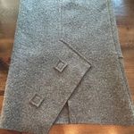 Vintage Y2K Cannisse Virgin Wool Euro Art Midi Long Skirt Gray Sz 8 Avant Photo 5