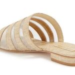 Cult Gaia ππ Sarelle Square Toe Slip-on Sandal ~ Tan Raffia EU 38.5 US 8.5 NWT Photo 7