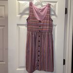 Madewell  Scoopneck Tank Dress in Rainbow Stripe Photo 6