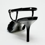 ZARA NWT black Pointed toe beading/RHINESTONE STILETTOS SLINGBACK high heels 8 Photo 11