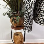 Covington  Blazer Jacket Women’s Large Black Beige Dark Academia Single Button Photo 4