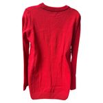 Poof! Red Christmas Sweater with Candy Cane Design Large Photo 1